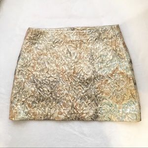Gold Mini Skirt